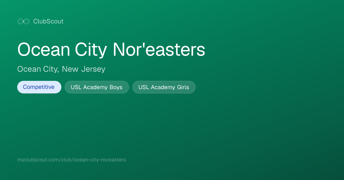 Ocean City Nor'easters Reviews, Tryouts & Programs — Ocean City, New ...