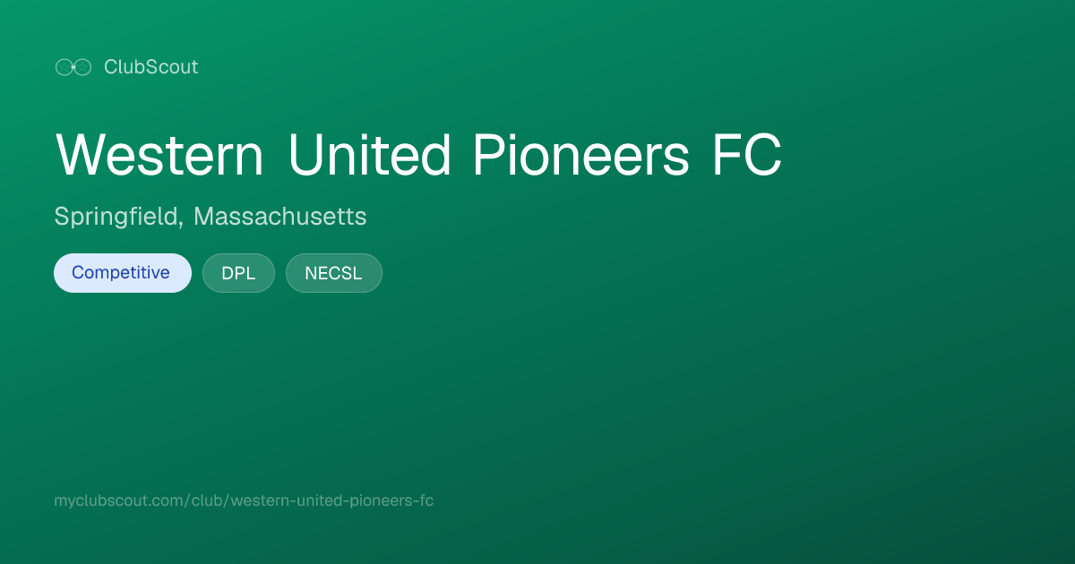 Western United Pioneers FC Reviews, Tryouts & Programs — Springfield ...